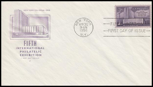 1076 / 3c FIPEX House Of Farnam 1956 First Day Cover 1076 / 3c FIPEX House Of Farnam 1956 First Day Cover