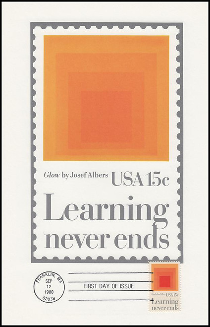 1833 / 15c Education 1980 Andrews Cachet Maxi Card FDC 1833 / 15c Education 1980 Andrews Cachet Maxi Card FDC