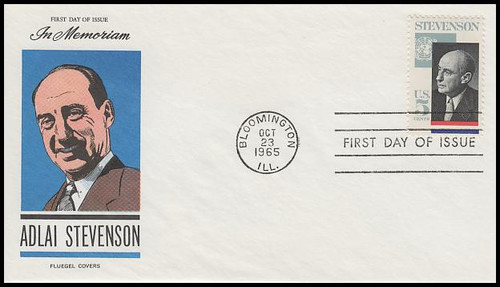 1275 / 5c Adlai Stevenson 1965 Fluegel First Day Cover 1275 / 5c Adlai Stevenson 1965 Fluegel First Day Cover