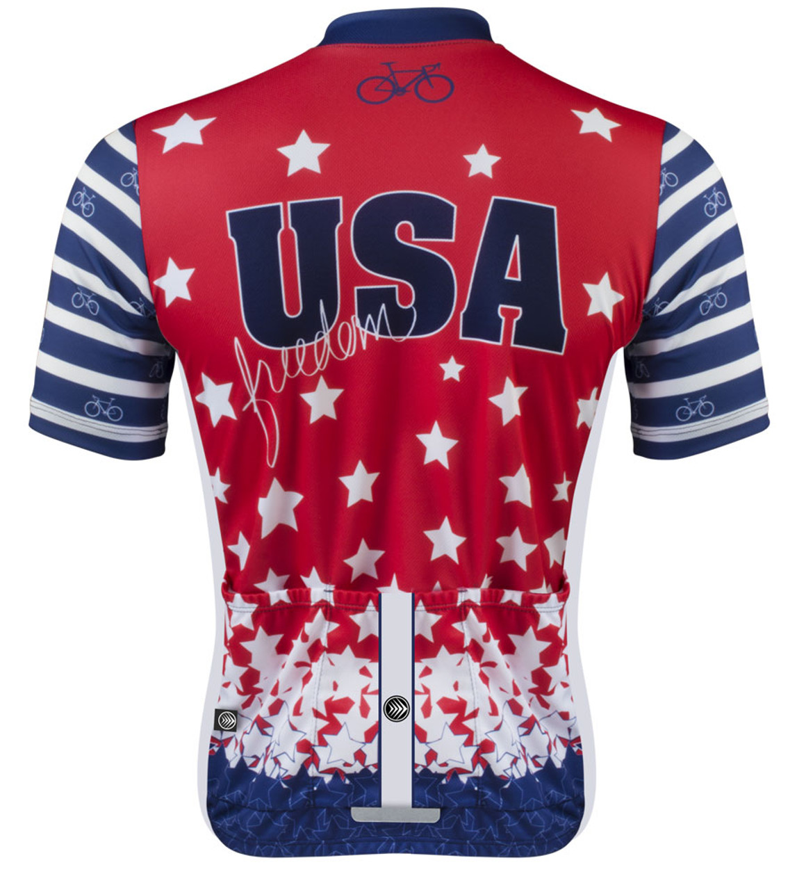 ATD USA Stars and Stripes Patriotic Cycling Jersey in Red/White/Blue ...