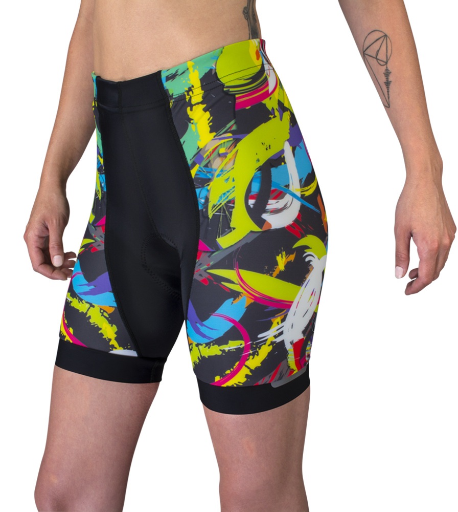 Aero Tech HideARider Women's Wild Print Padded Bike Short