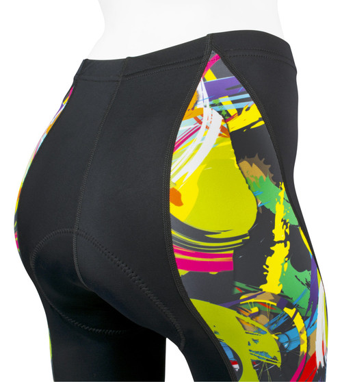 ATD Women's Tenacious Hide-a-Rider Cycling Tights - Multi color Padded ...