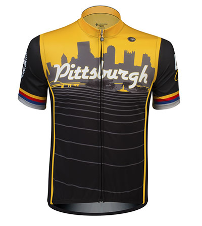 Pittsburgh Cycling Jersey Front View