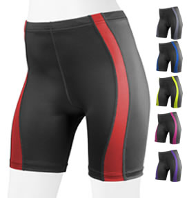 aero tech matching red bike shorts