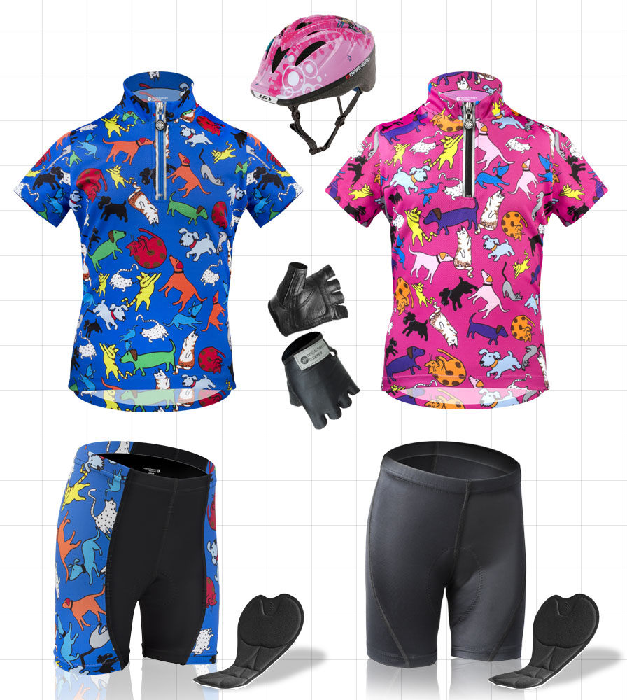 kids padded cycling shorts