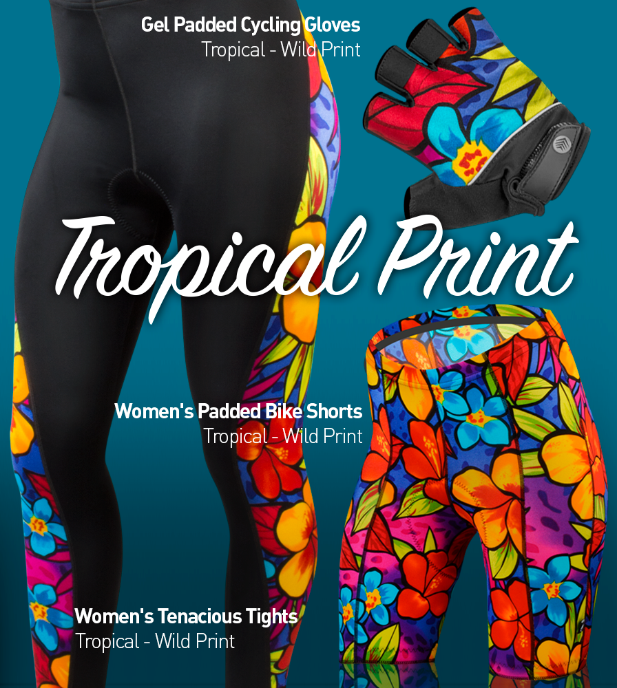 Mens MTB Padded Pants - Tropical