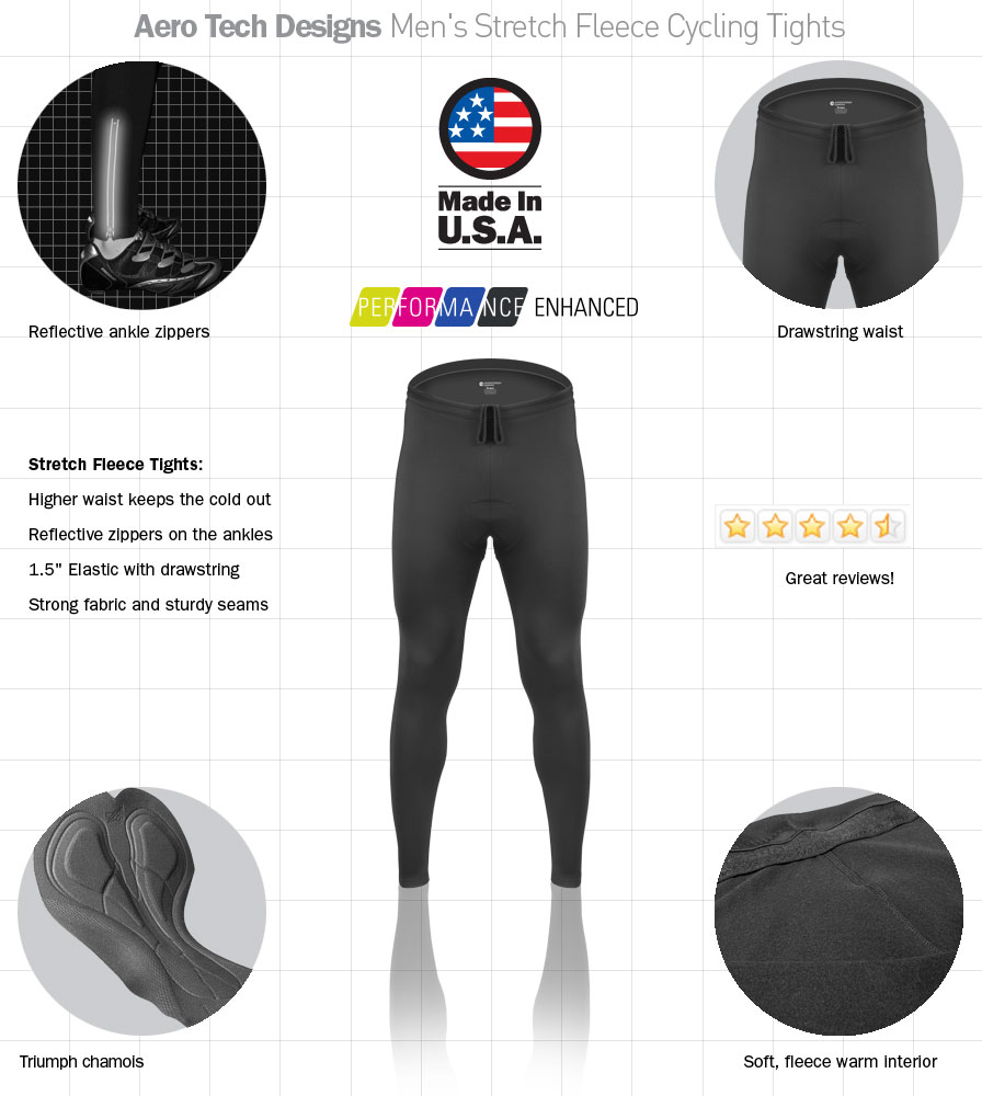 mens padded cycling tights