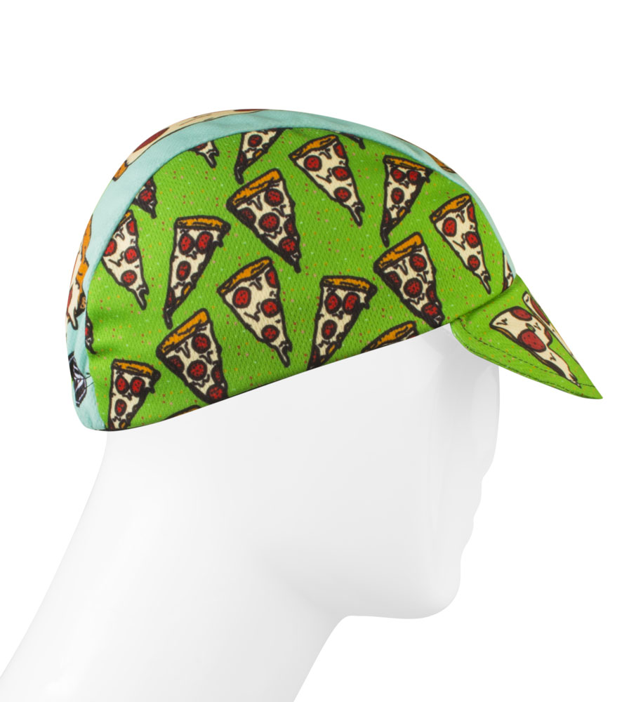 pizza cycling cap