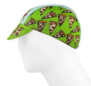 pizza cycling cap
