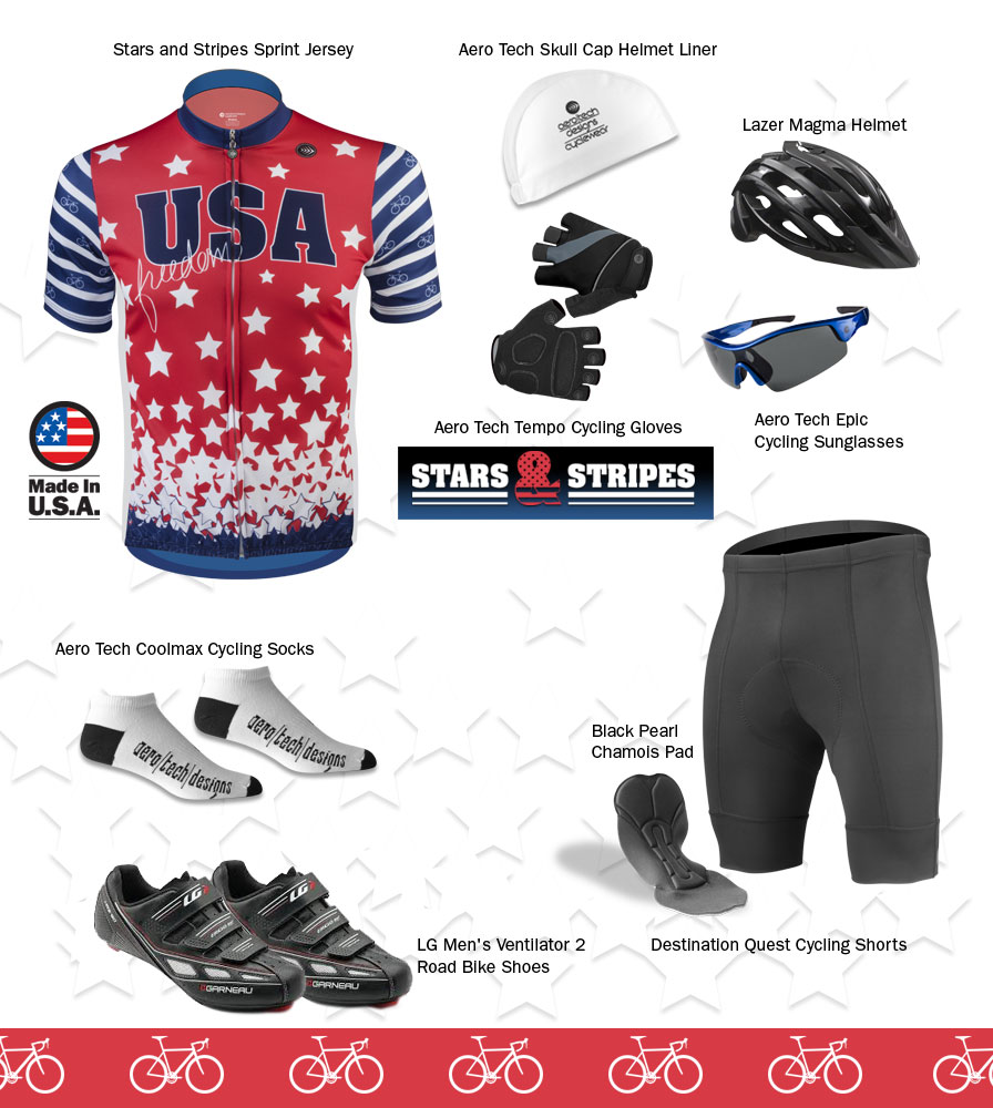 Patriotic cycling kit
