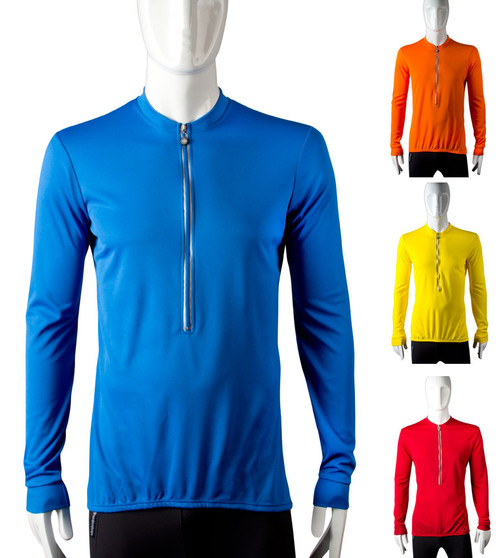 Men's Tall Cycling Jersey Long Sleeves and Torso Aero Tech Designs
