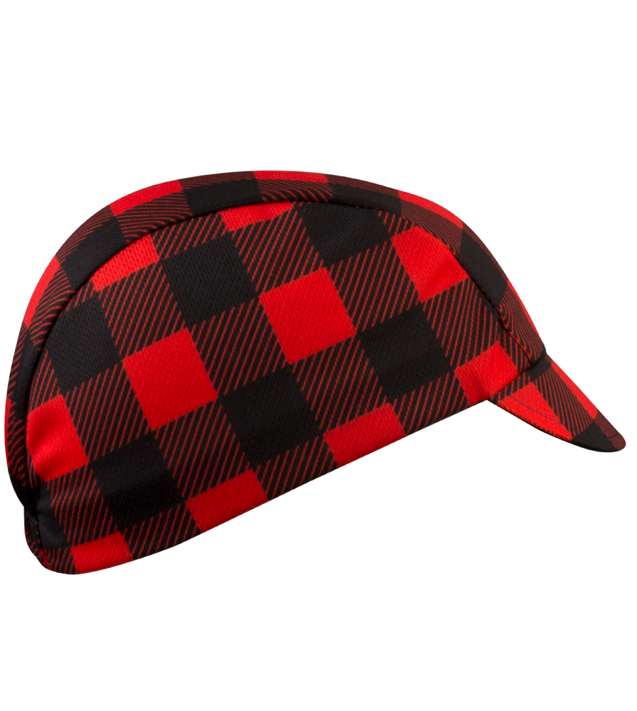 red plaid hat