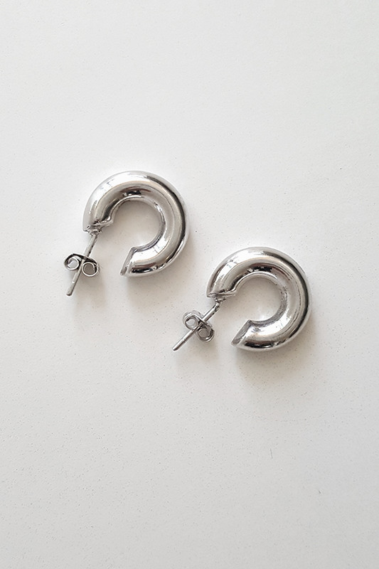 Sterling Silver Favorite Hoop Earrings Mini from kellinsilver.com