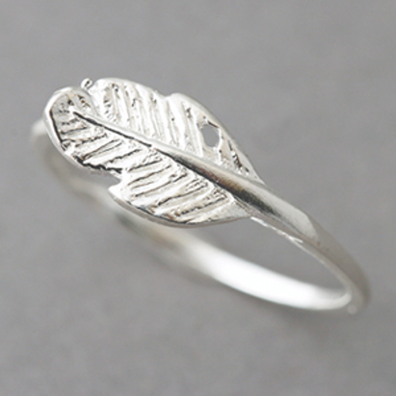 Sterling Silver Feather Ring