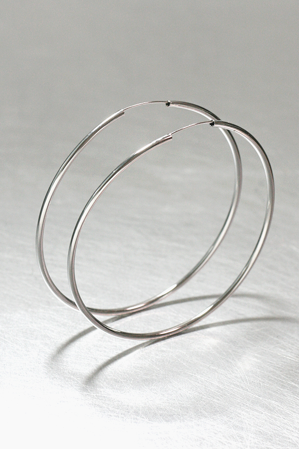 80mm Sterling Silver Pipe Hoops from kellinsilver.com