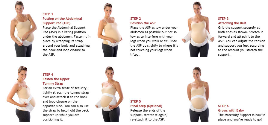 How to put on your Maternity Support 0230
