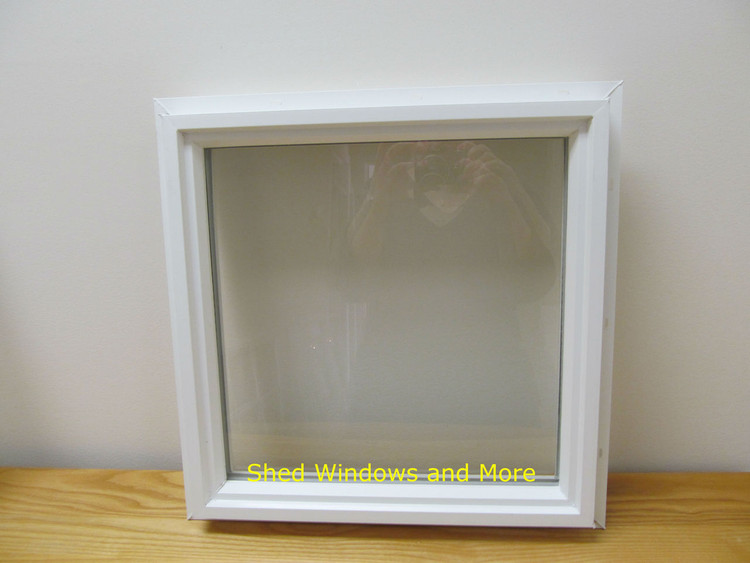 16" x 16" Square Double Pane Vinyl Window - Shed Windows 