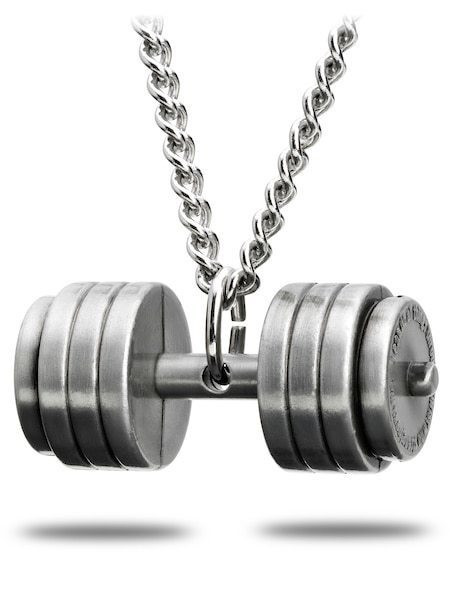 Dumbbell Necklace For Men Weightlifting Necklace