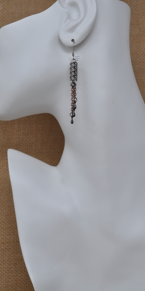 Antique Copper Squid Earrings, by Infinitus Designs