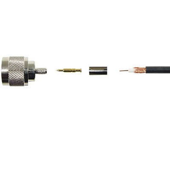 Wilson 971116 N Male Crimp-On Connector for RG-58 Wilson 971116 N Male Crimp-On Connector for RG-58