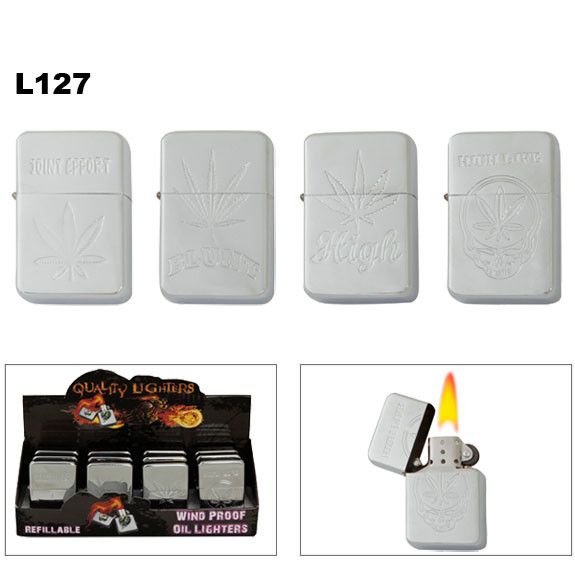 Wholesale Lighters Marijuana L127 (1 doz.) Fluid NOT included