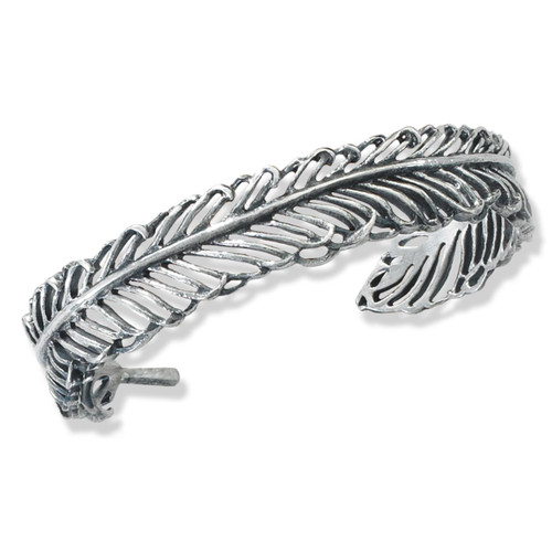 Sterling Silver Filigree Feather Cuff Sterling Silver Filigree Feather Cuff