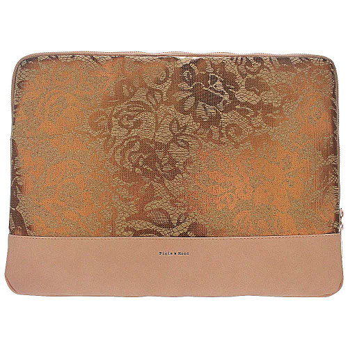 Pixie Mood Isla Laptop Sleeve - Copper Lace Cork