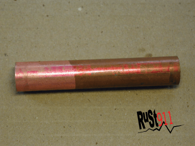 Corroded Copper Pipe