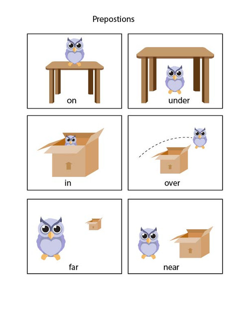 Learn Prepositions: Flashcards: Teaching Resources