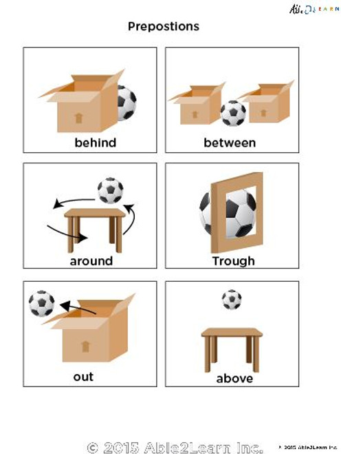 Learn Prepositions: Flashcards: Free Teaching Resources