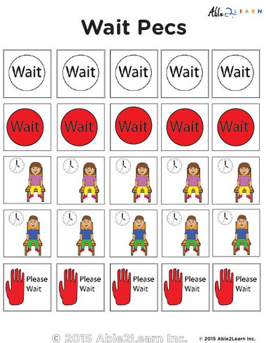 Wait Pecs: Free Teaching Resources