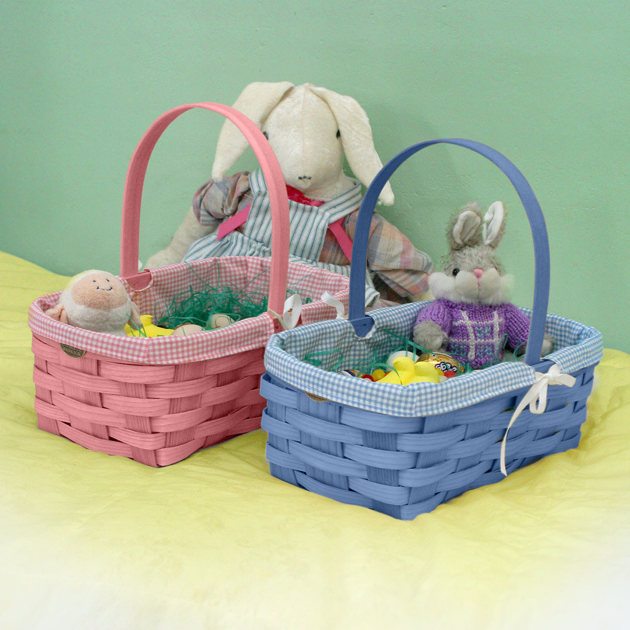 peterboro quality easter and newborn gift basket w liner