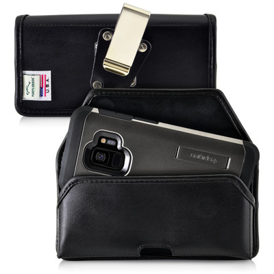 Galaxy S9 & S8 Leather Holster Case Metal Belt Clip