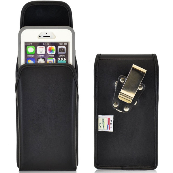 vertical leather extended holster for apple iphone 6 6s plus 5 5