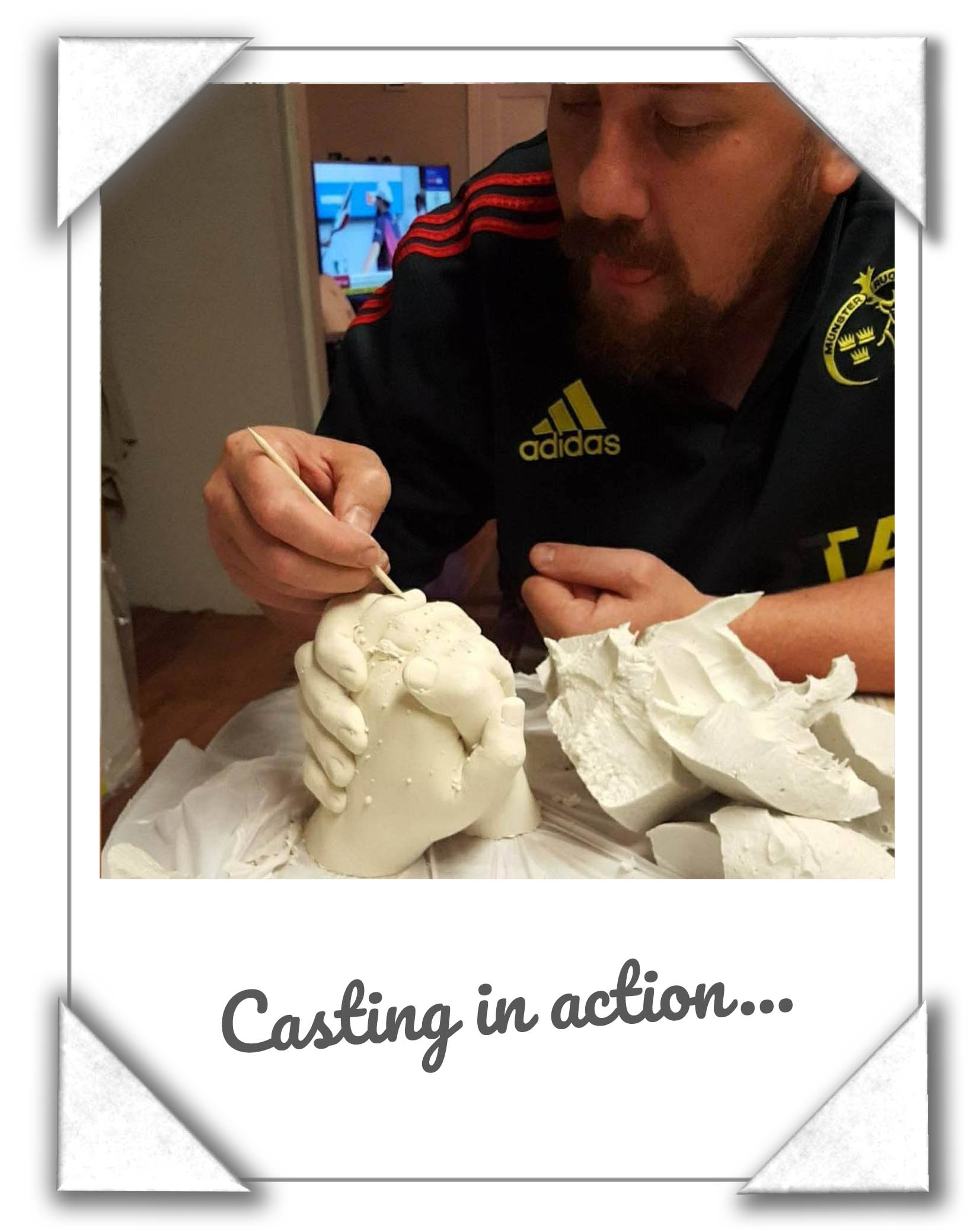 Hand Casting Reveal From Alginate