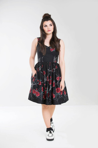 Hell Bunny Sabrina Cobweb Dress