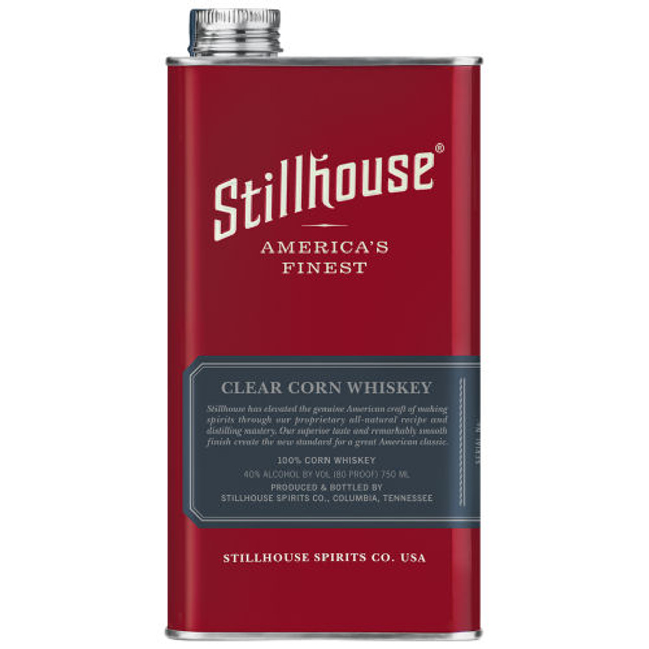 Stillhouse Clear Corn Whiskey 750ml Can