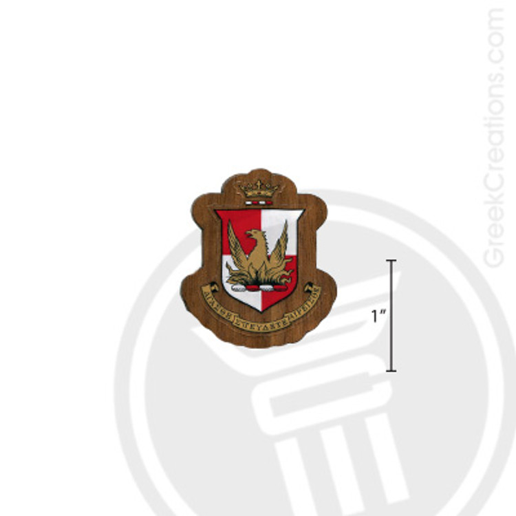 Alpha Sigma Alpha Small Raised Wooden Crest