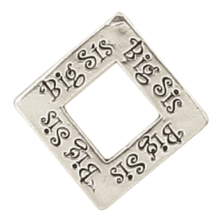 Sterling Silver Big Sis Token