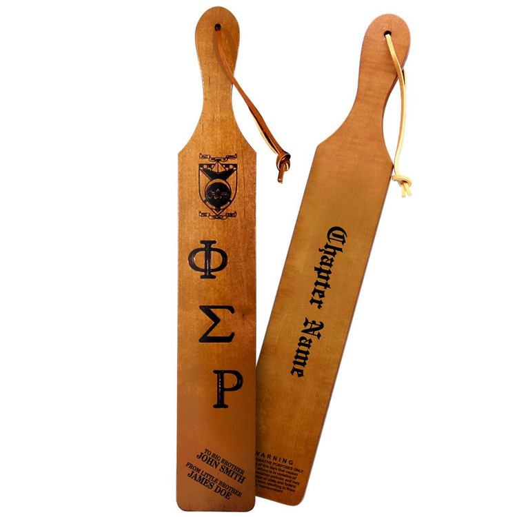 Traditional Branded Paddle with Printed Crest