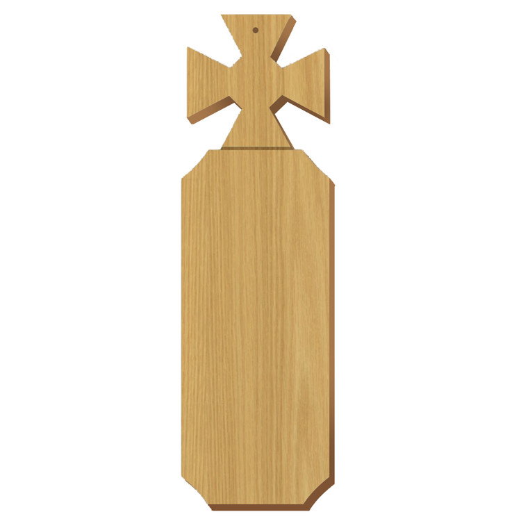 Phi Kappa Sigma Maltese Cross Oak Plaque
