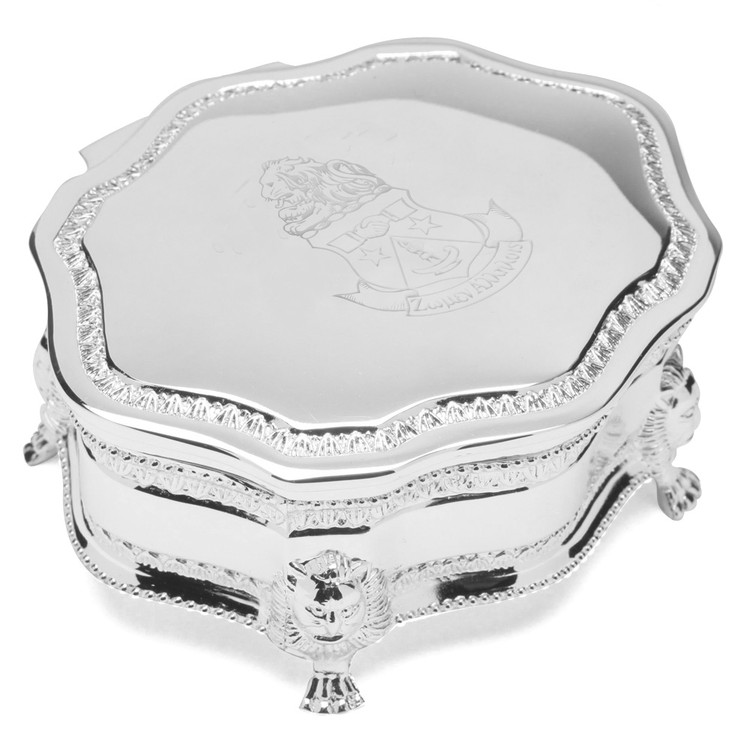 Footed Silverplate Box