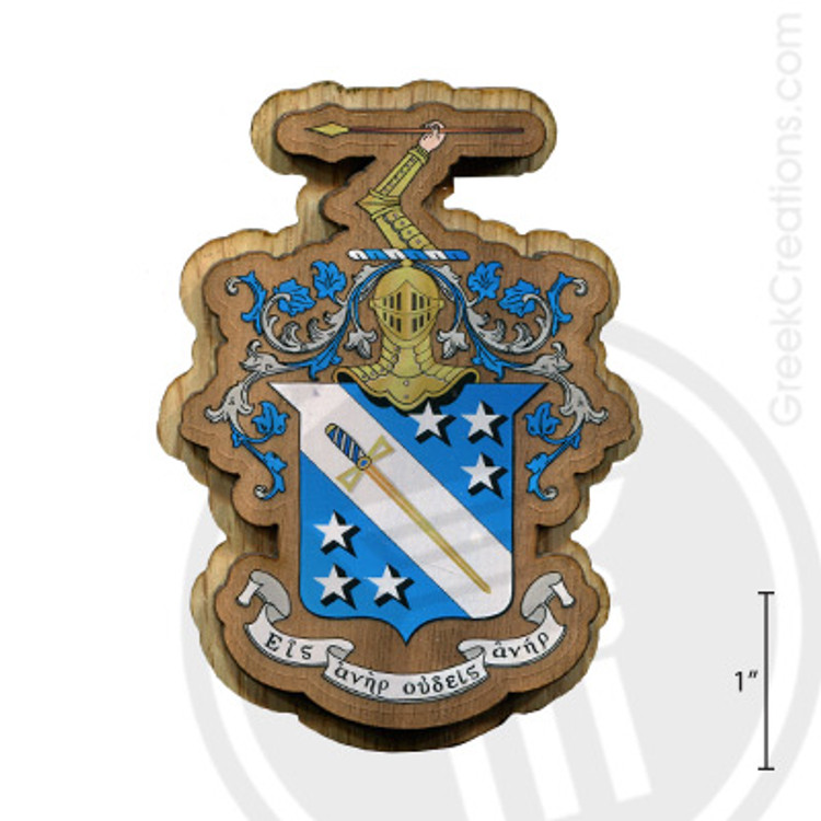 Phi Delta Theta Large Raised Wooden Crest