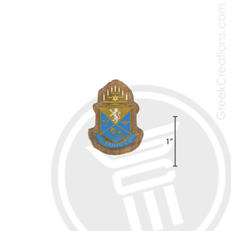 Alpha Epsilon Pi Small Raised Wooden Crest