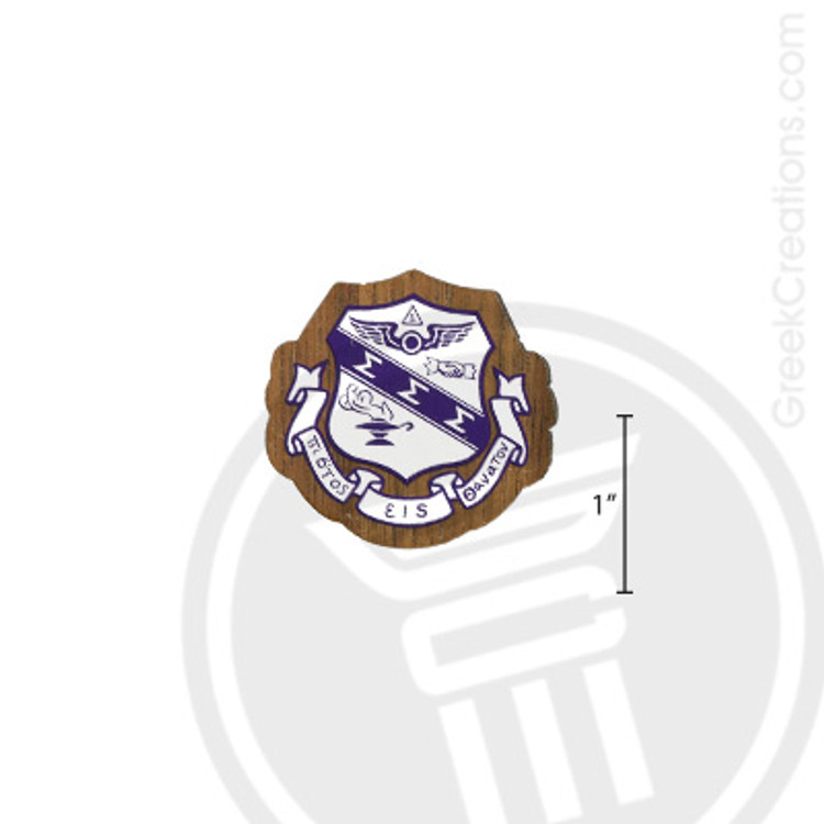 Sigma Sigma Sigma Small Raised Wooden Crest