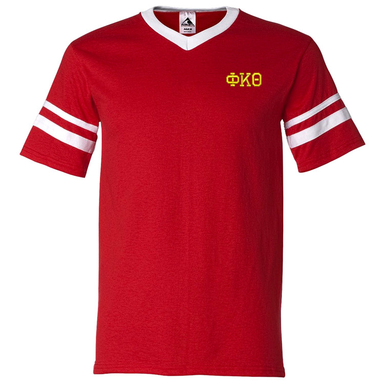Fraternity & Sorority Embroidered Sleeve Stripe Jersey