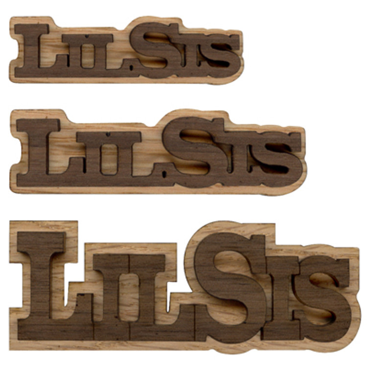 Double Layer Logo Text - Lil Sis