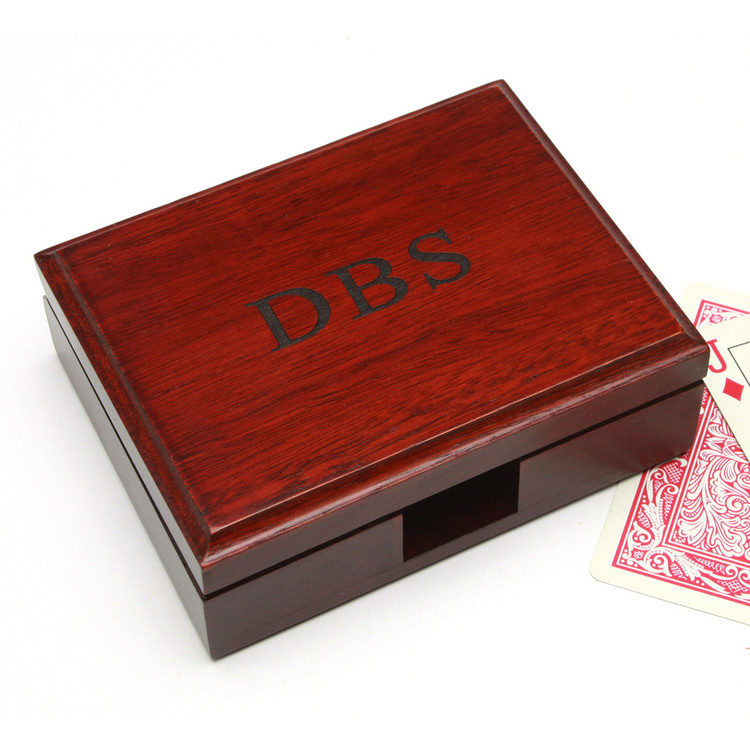 Custom Engraved Playing Card Box