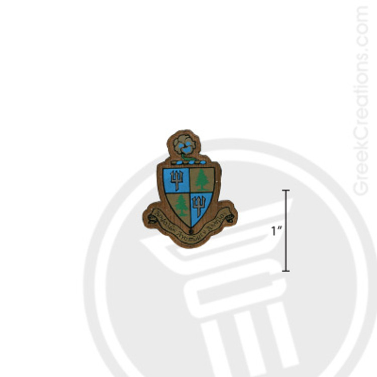 Delta Delta Delta Small Raised Wooden Crest