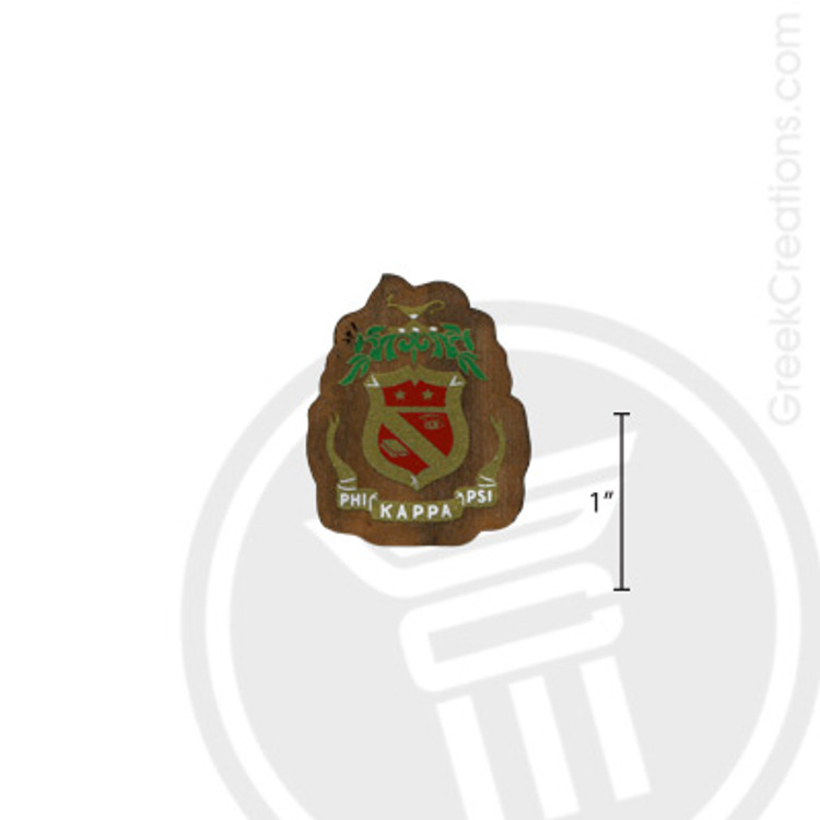 Phi Kappa Psi Small Raised Wooden Crest